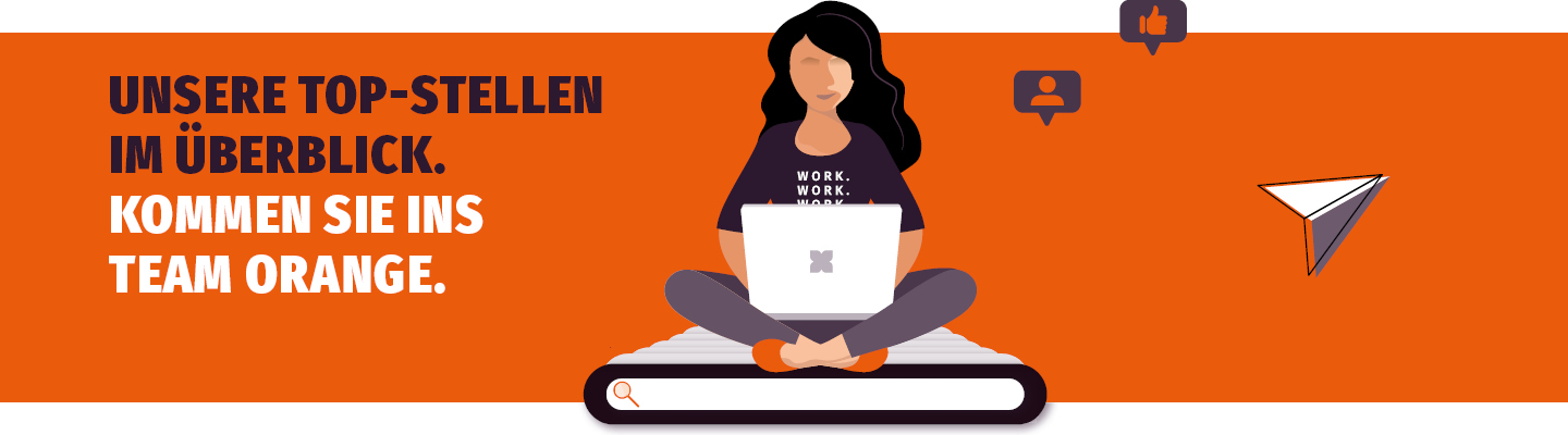 Kommen Sie ins Team Orange