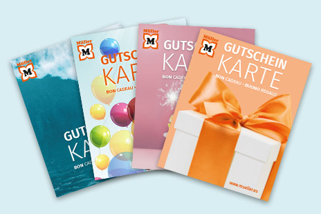 Gutscheinkarten bei Müller