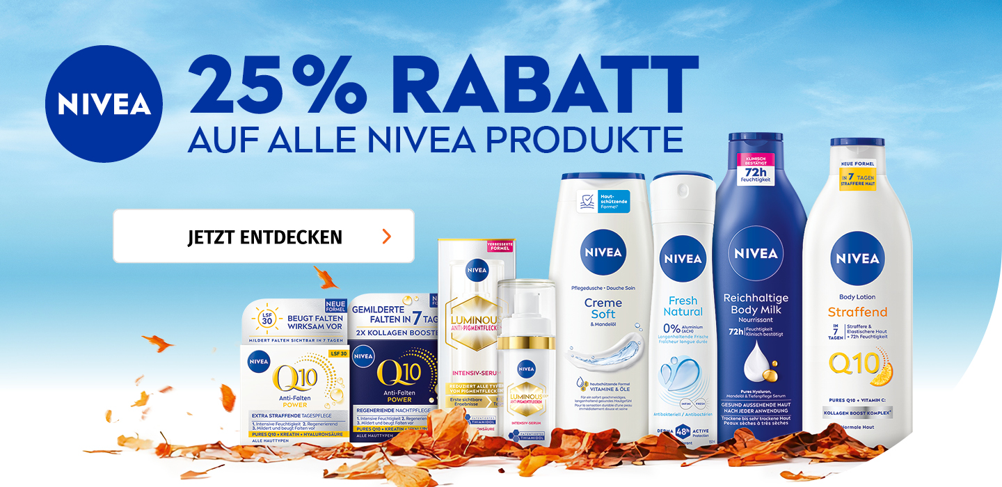 Nivea 25% Rabatt