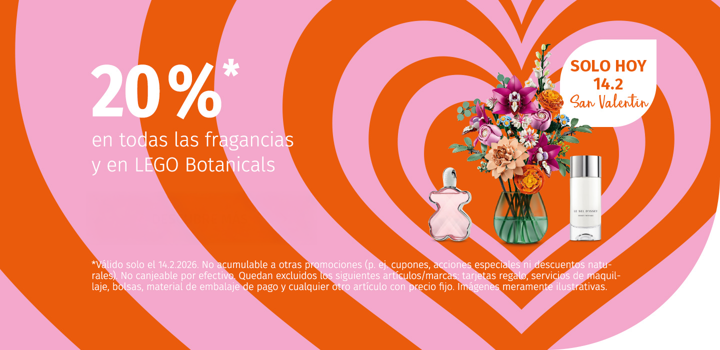 San Valentin 20% promoción