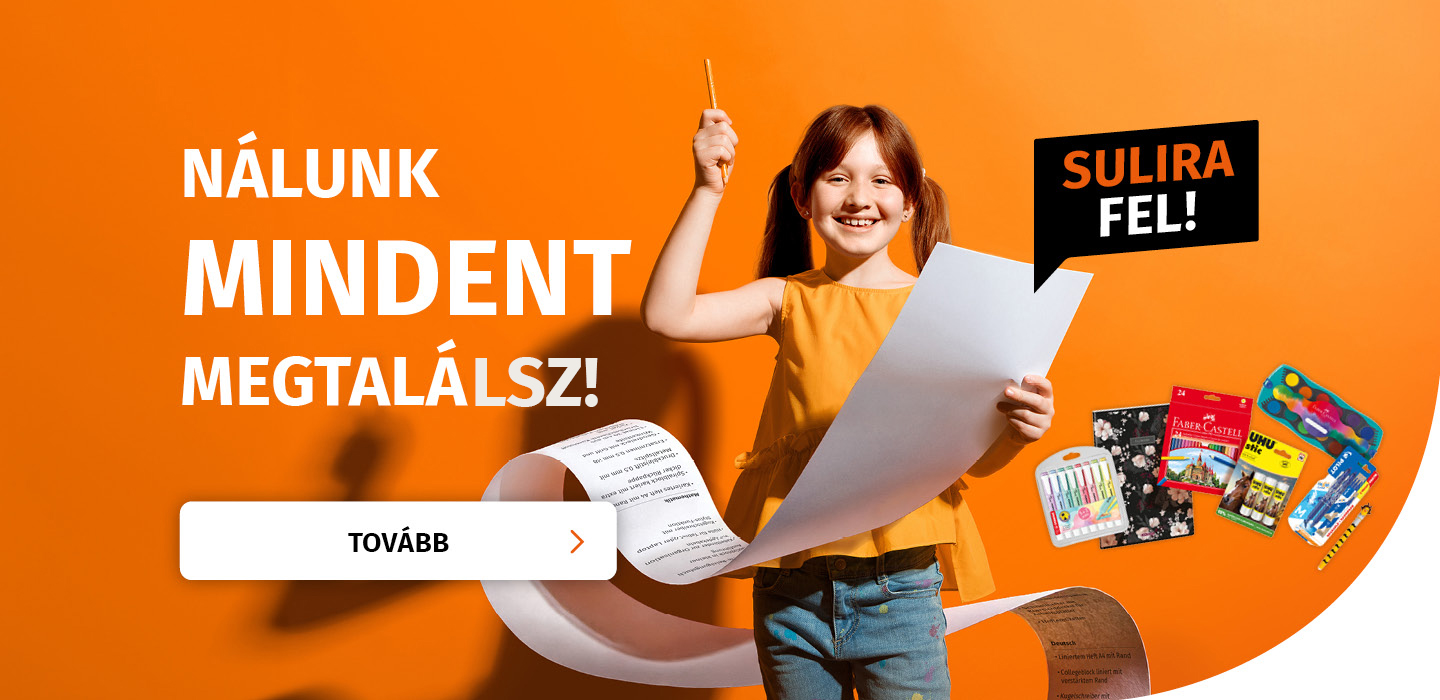 Papír-írószer termékek széles választéka a sulikezdésre! 