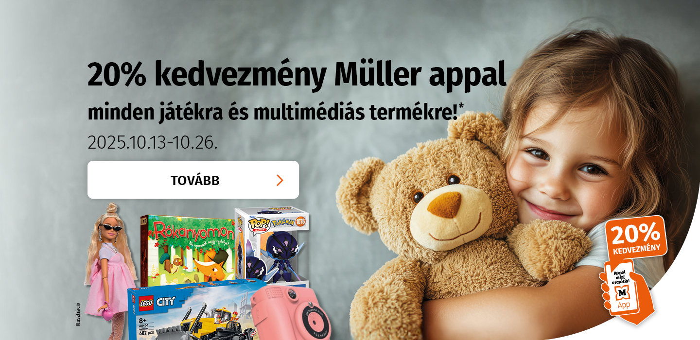 20% kedvezmény minden játékra
