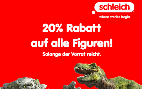 20% Rabatt auf alle schleich Figuren bei Müller