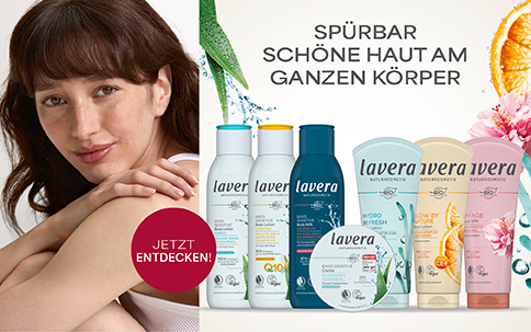 Spürbar schöne Haut am ganzen Körper mit Pflegeprodukten von lavera