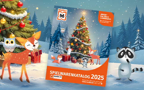 Der Müller Spielwarenkatalog bringt nicht nur Kinderaugen zum Strahlen