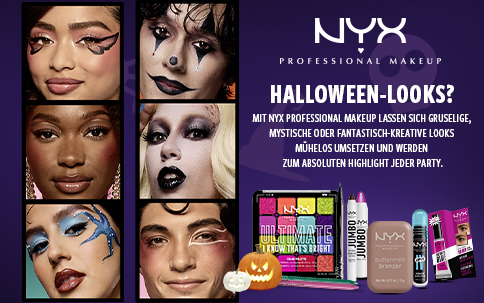 Kreiere gruselige Halloween-Looks mit den Produkten von NYX