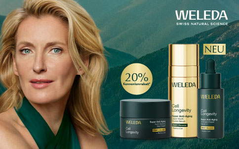 20% Kennenlernrabatt auf alle WELEDA Longevity Produkte