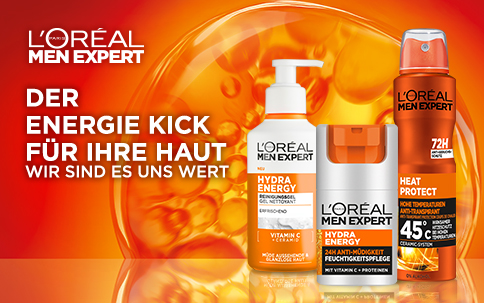 Der Energiekick für Ihre Haut von L'Oréal Men Expert
