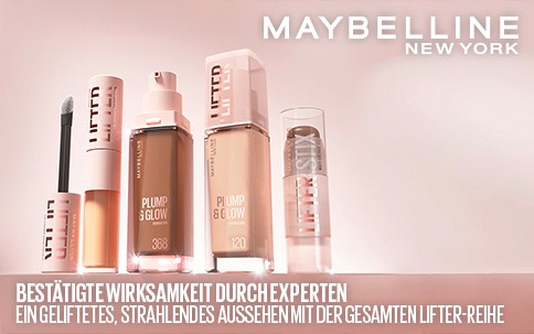 Ein geliftetes, strahlendes Aussehen mit der gesamten Lifter-Reihe von Maybelline New York