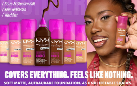 Langanhaltende und pflegende Make 'EM Wonder Foundation von NYX