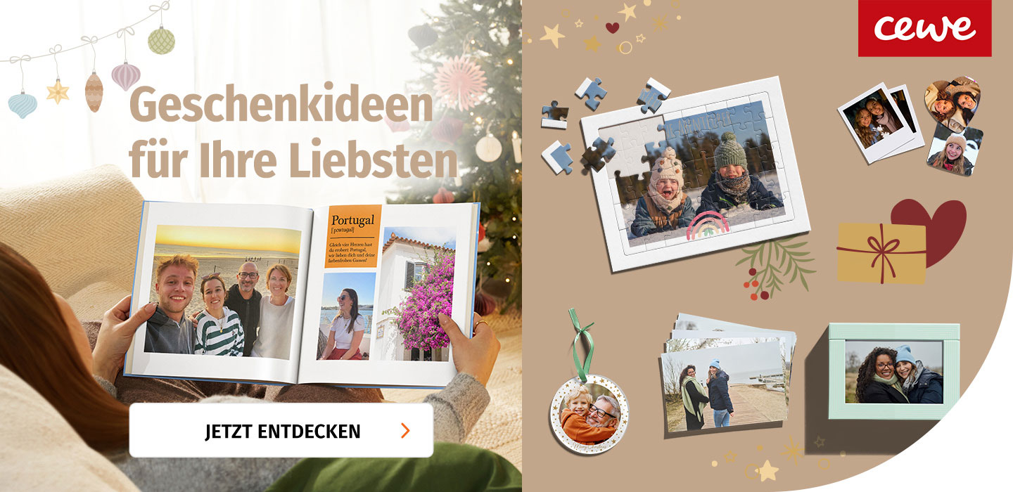 Geschenkideen für Ihre Liebsten von CEWE