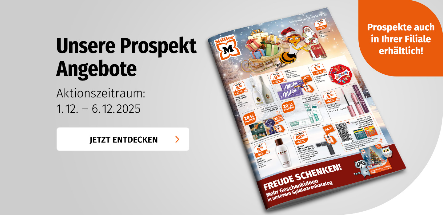 Aktuelle Prospektangebote bei Müller