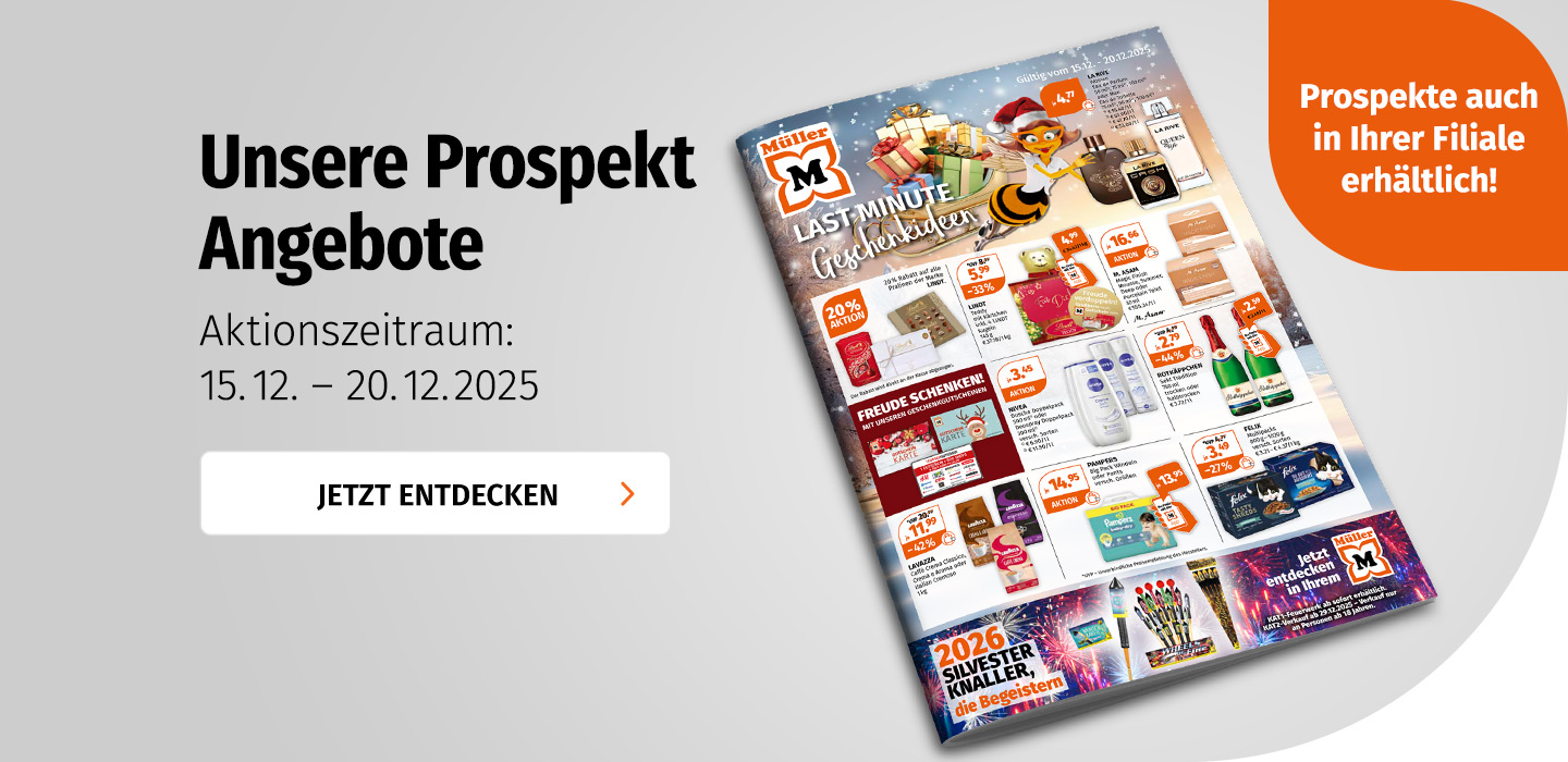 Aktuelle Prospektangebote bei Müller