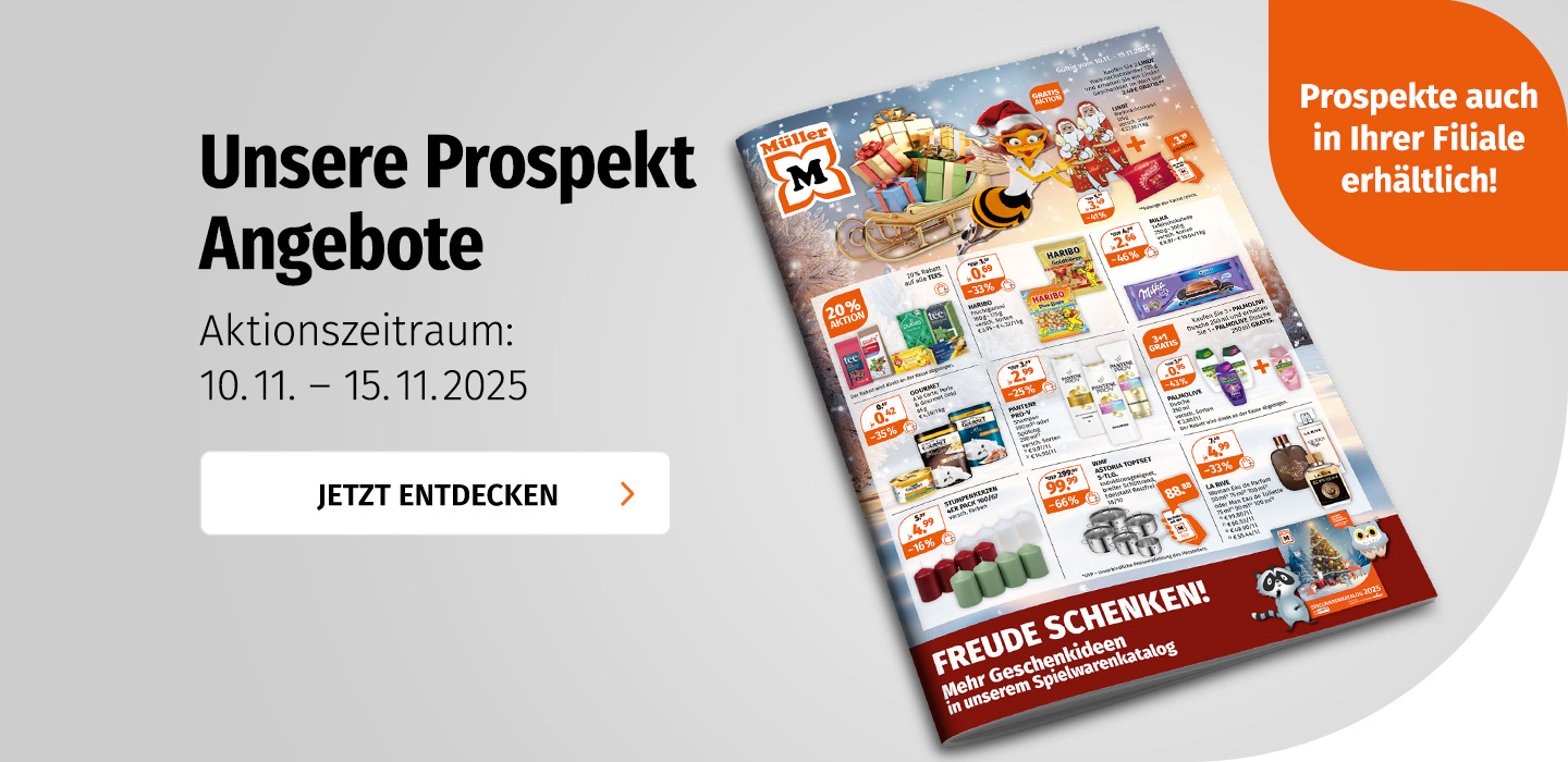 Aktuelle Prospektangebote bei Müller