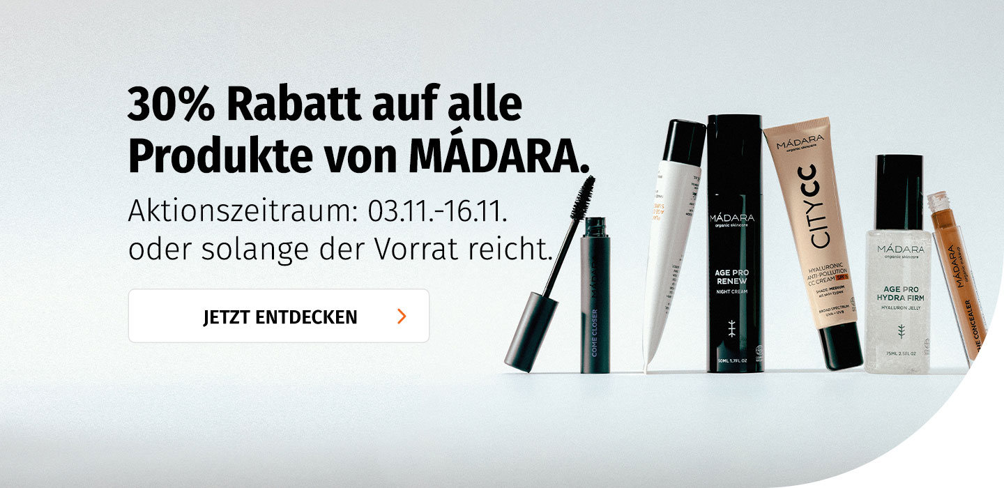 30% Rabatt auf MÁDARA