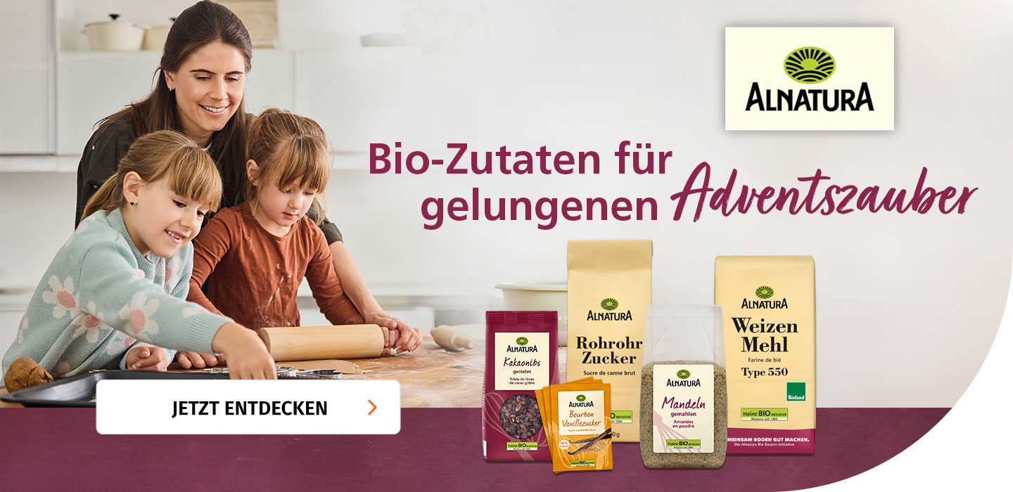 Bio-Zutaten für gelungenen Adventszauber von Alnatura