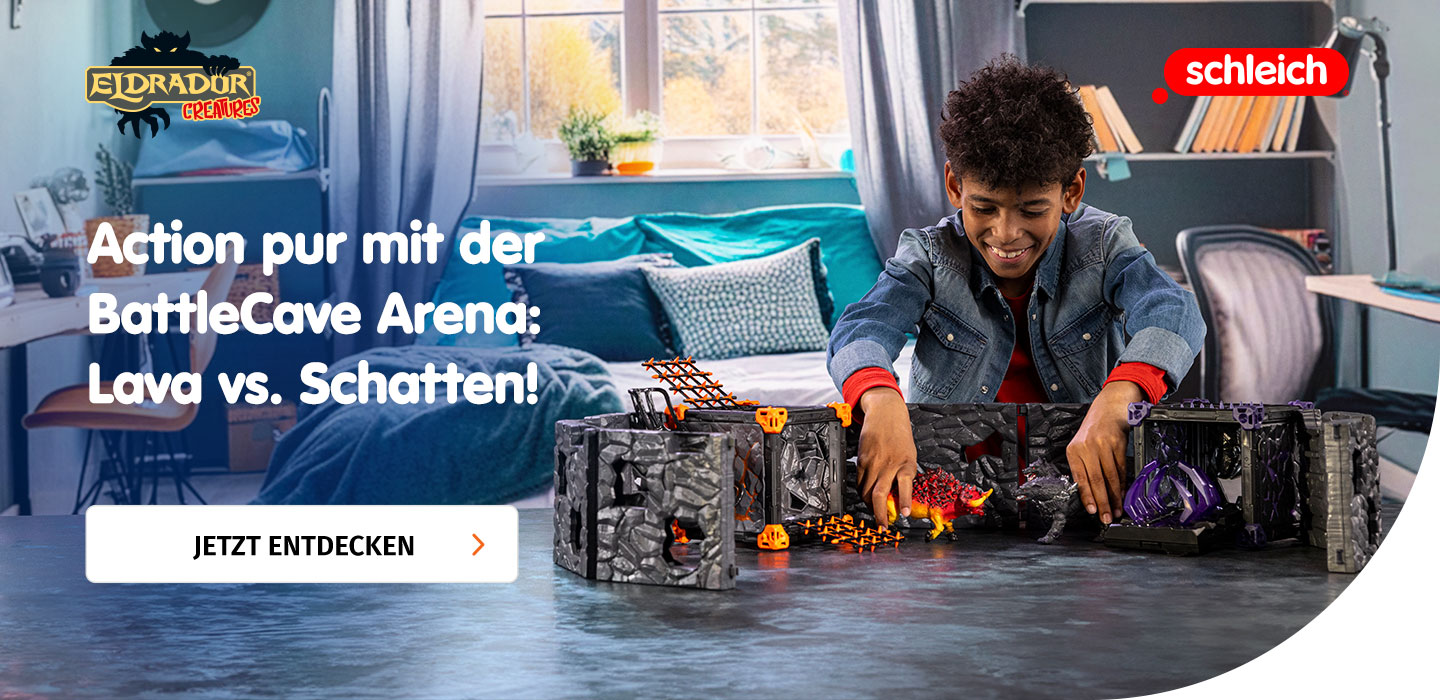 Action pur mit der BattleCave Arena: Lava vs. Schatten