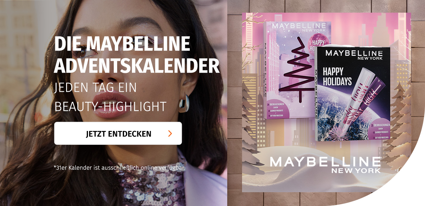 Jeden Tag ein Beauty-Highlight mit den Maybelline Adventskalendern