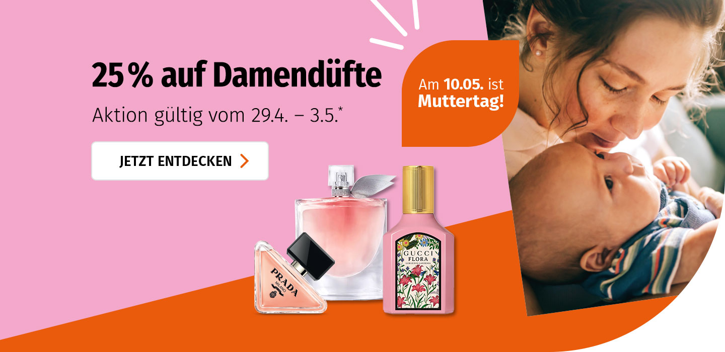 20% auf Damendüfte zum Muttertag