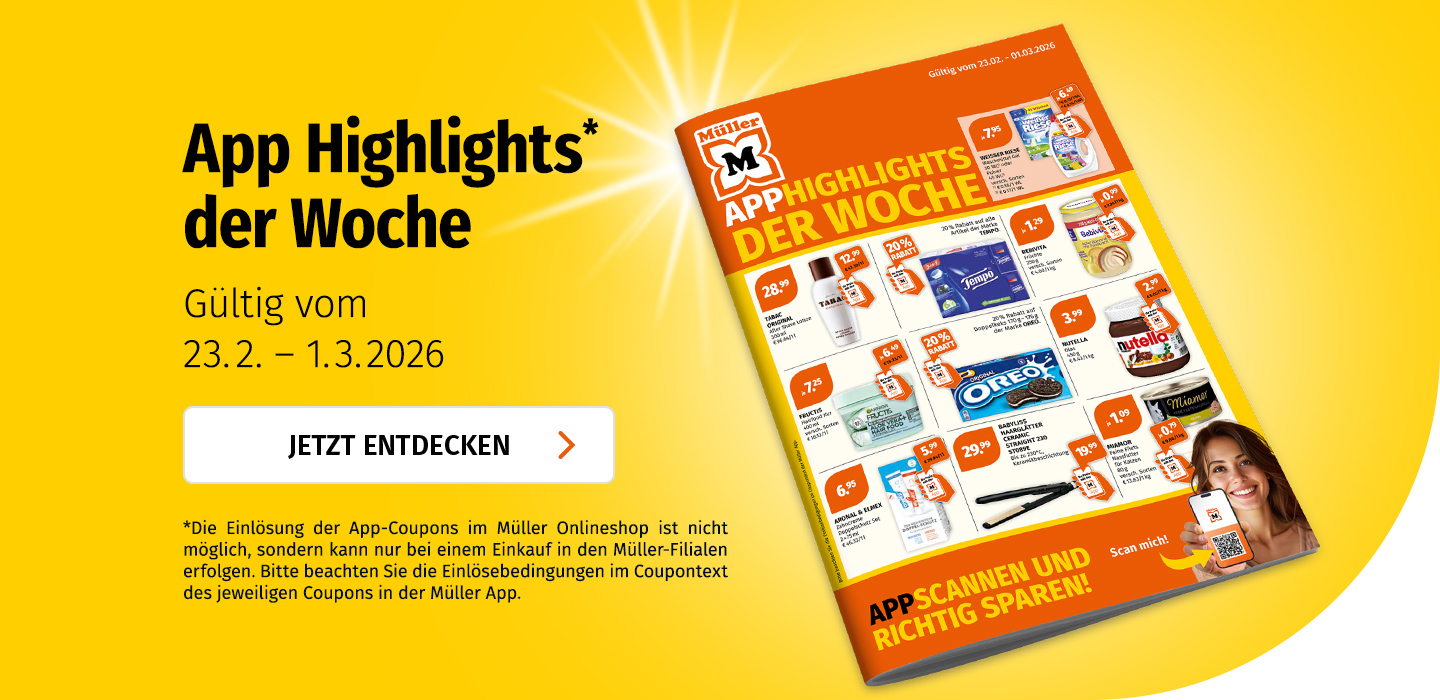 Entdecken Sie die App Highlights der Woche und sparen Sie bei jedem Einkauf in der Filiale