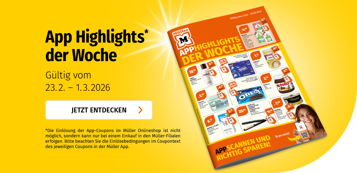 Entdecken Sie die App Highlights der Woche und sparen Sie bei jedem Einkauf in der Filiale