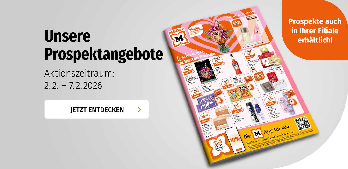 Aktuelle Prospektangebote bei Müller