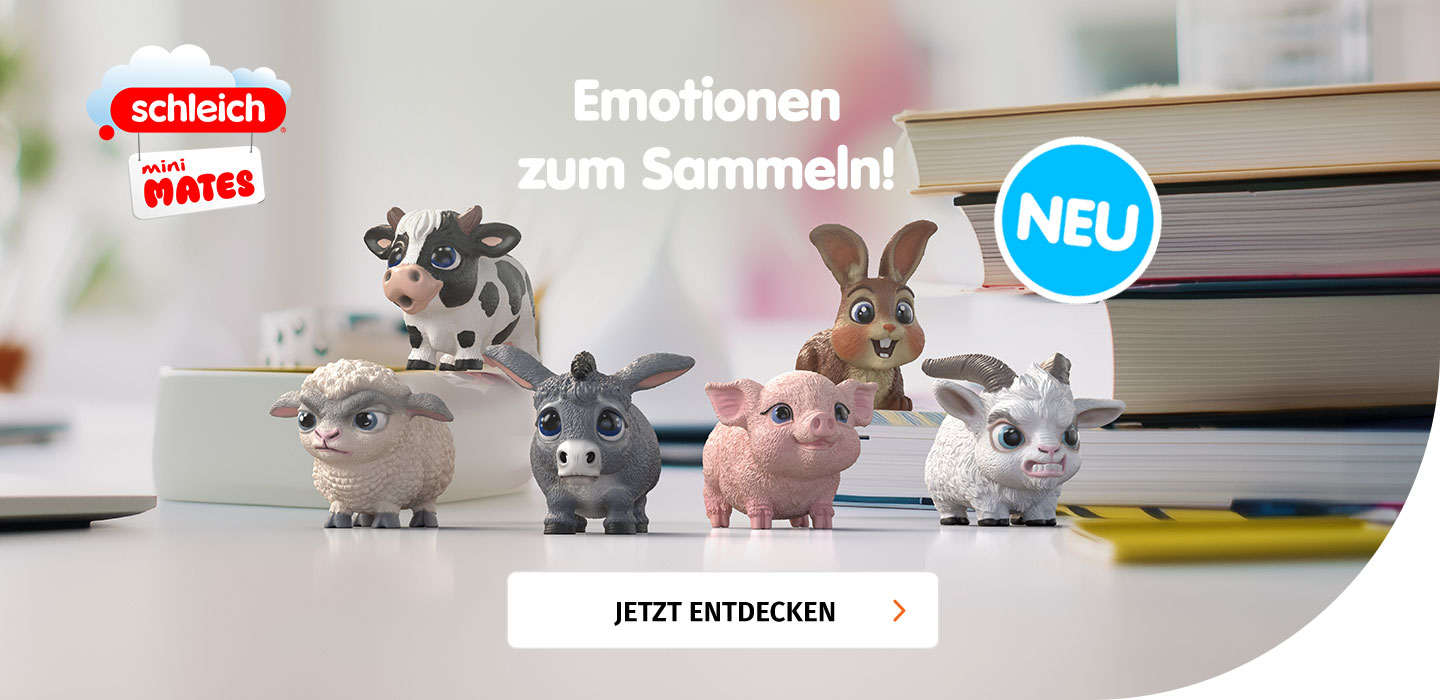 Tierfiguren im Taschenformat mit den schleich mini MATES