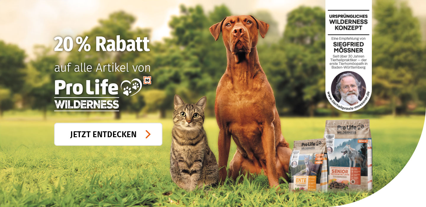 20% Rabatt auf alle Produkte von ProLife Wilderness