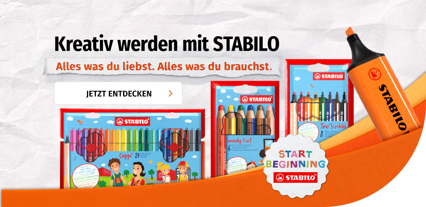 Entdecken Sie die STABILO Produktvielfalt bei Müller und werden Sie kreativ
