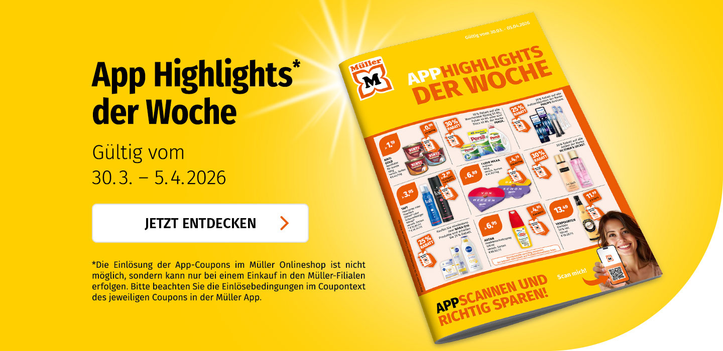 Entdecken Sie die App Highlights der Woche bei Müller
