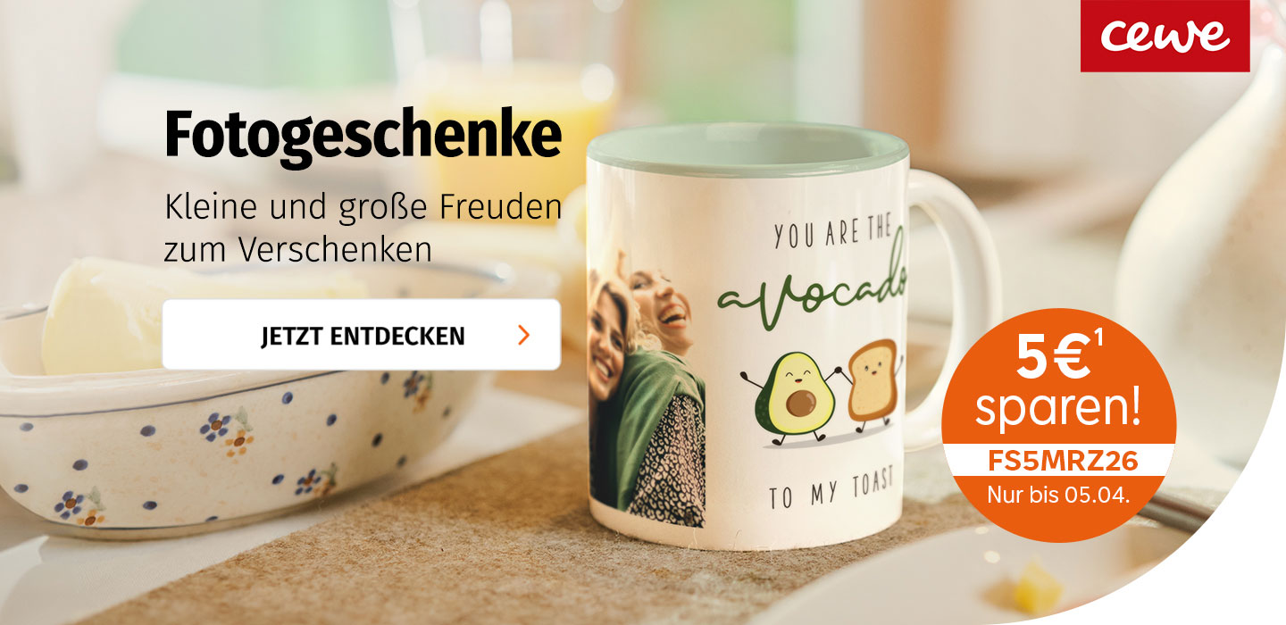 Kleine und große Freuden zum Verschenken mit Fotogeschenken von CEWE