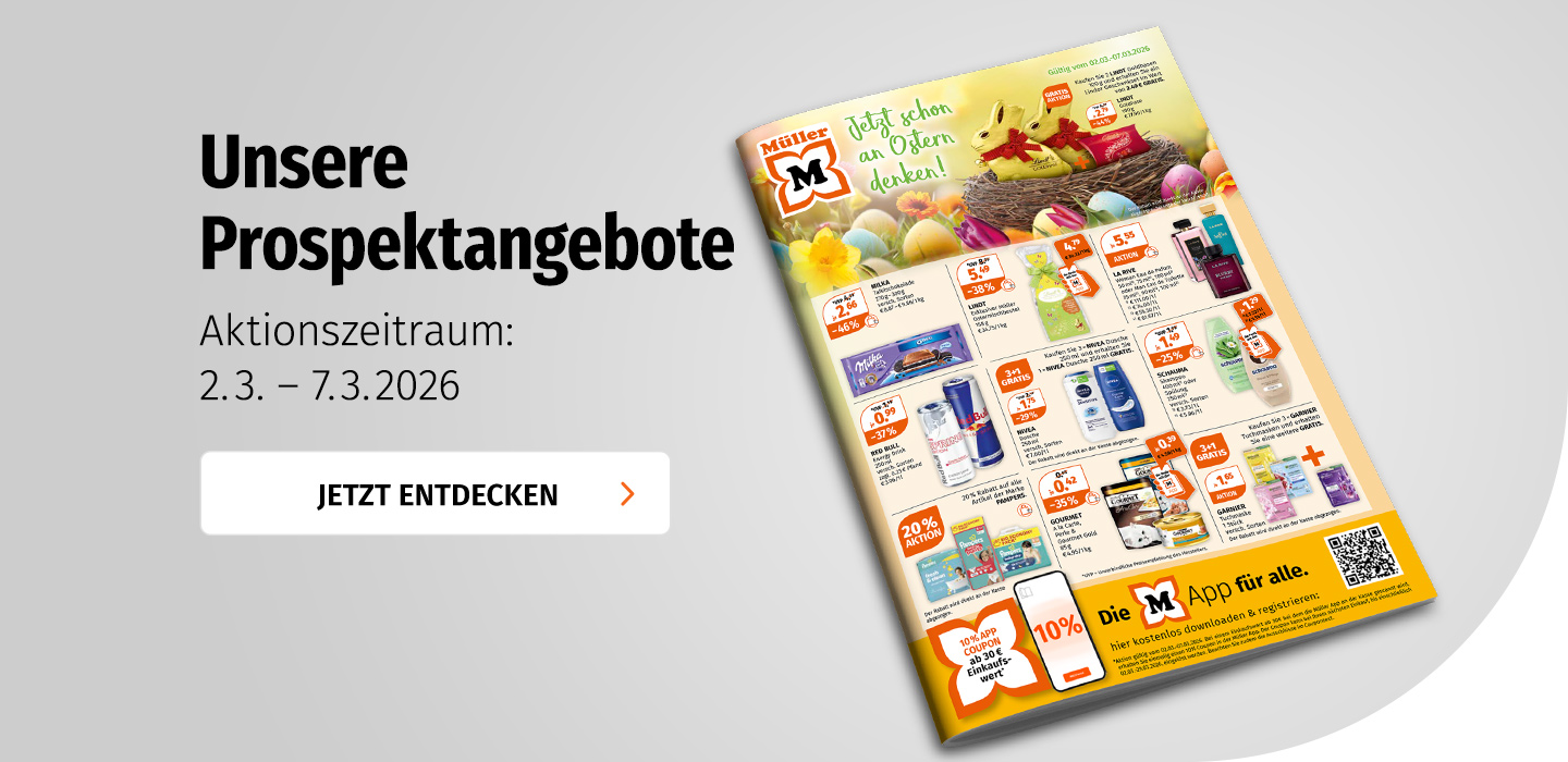 Aktuelle Prospektangebote bei Müller