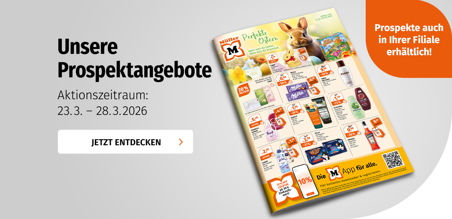 Aktuelle Prospektangebote bei Müller