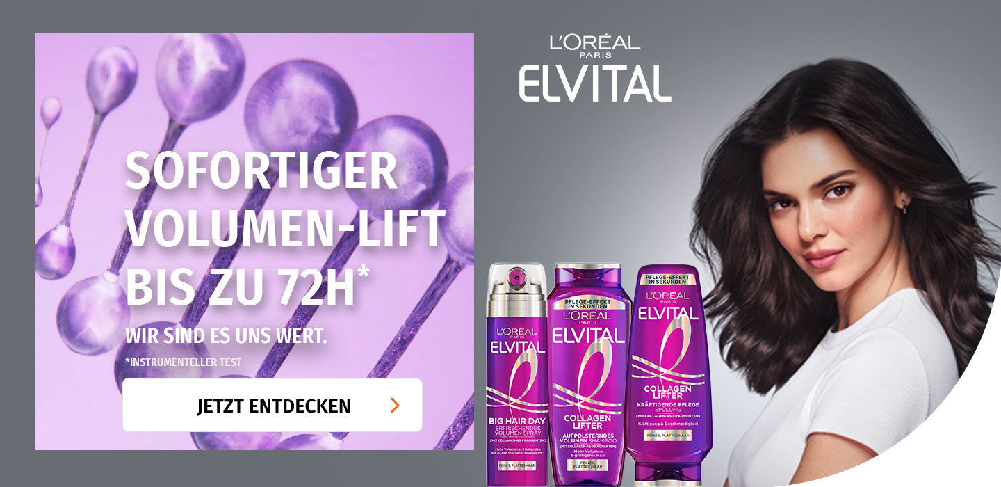 Sofortiger Volumen-Lift bis zu 72 Stunden mit der Collagen Lifter Reihe von Elvital