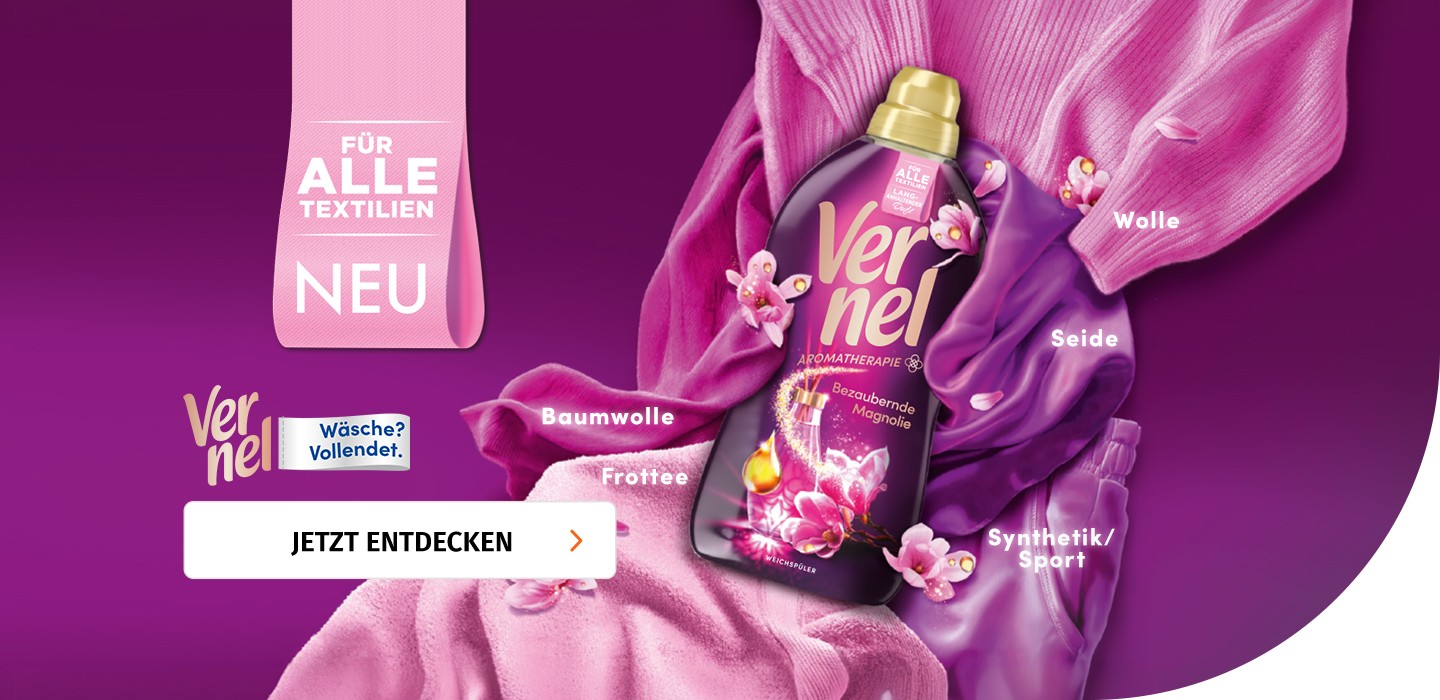 Frische und Pflege für alle Textilien mit Vernel