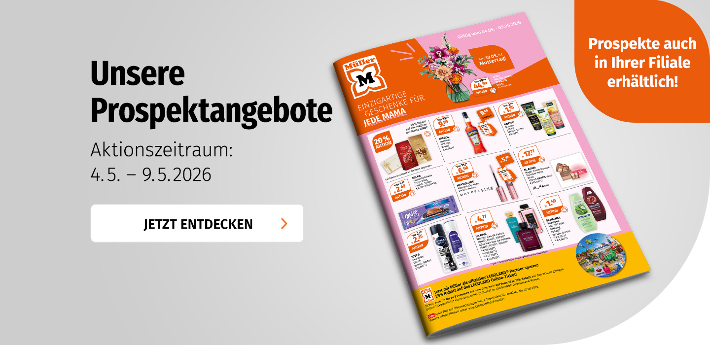 Aktuelle Prospektangebote bei Müller