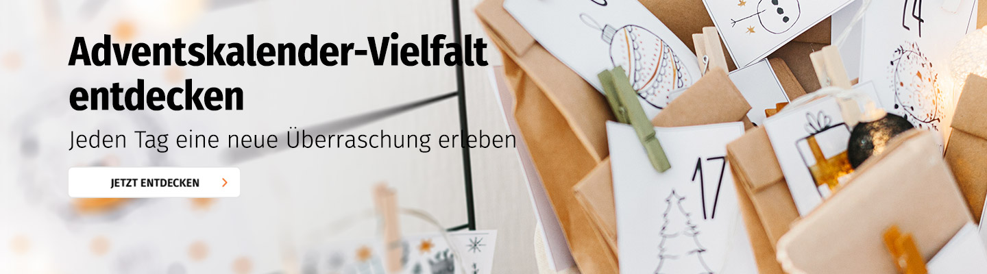 Entdecken Sie die Adventskalendervielfalt bei Müller
