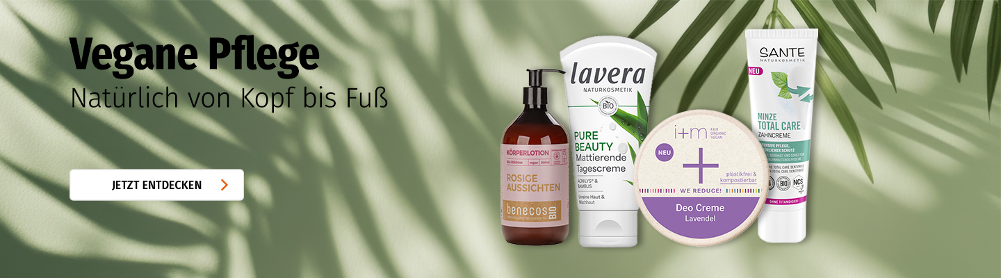 Vegane Pflege aus dem Naturshop