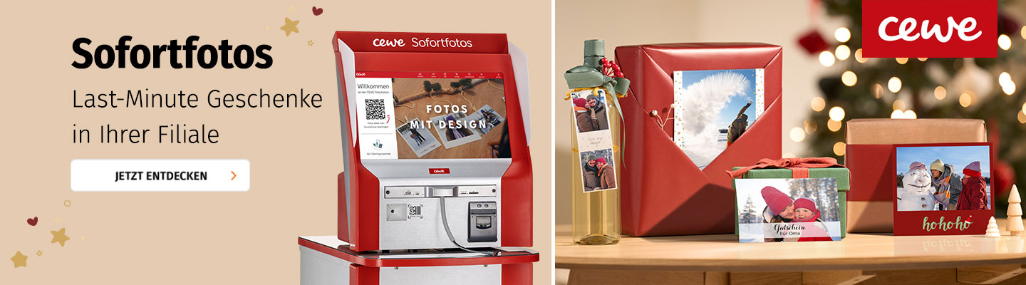 Last Minute Fotogeschenke von CEWE