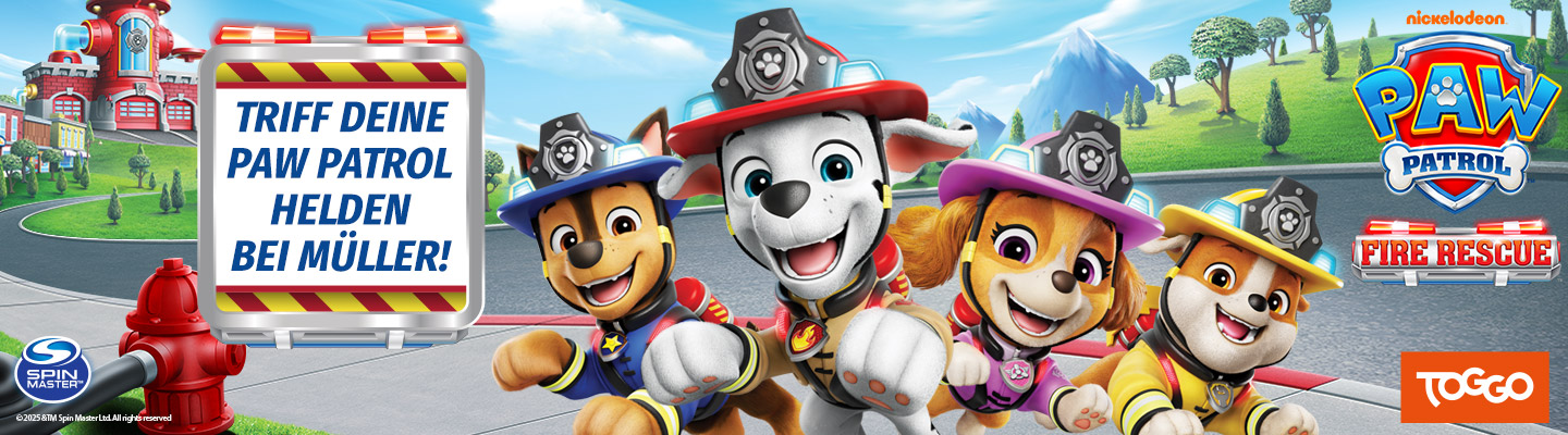 Paw Patrol Helden bei Müller