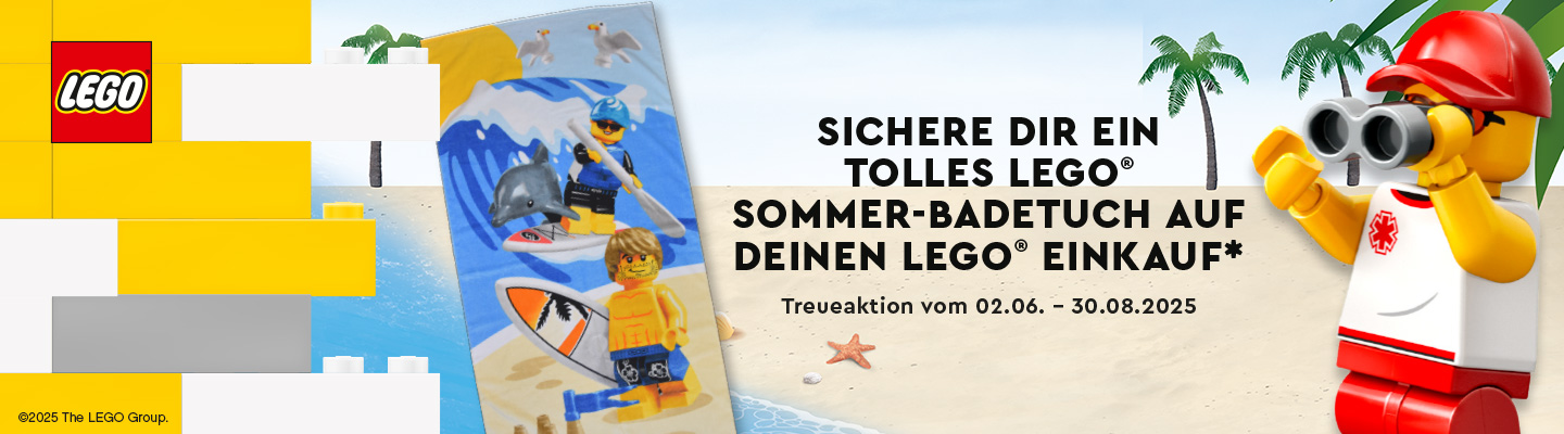 LEGO Treueaktion Sommer-Badetuch