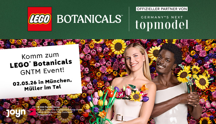 Komm zum LEGO Botanicals GNTM Event am 02. Mai in München im Tal