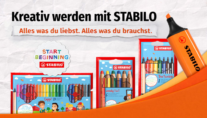 Entdecken Sie die STABILO Produktvielfalt bei Müller und werden Sie kreativ