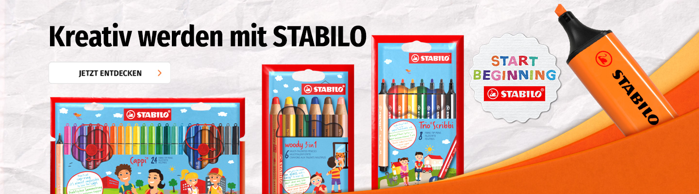 Entdecken Sie die STABILO Produktvielfalt bei Müller und werden Sie kreativ