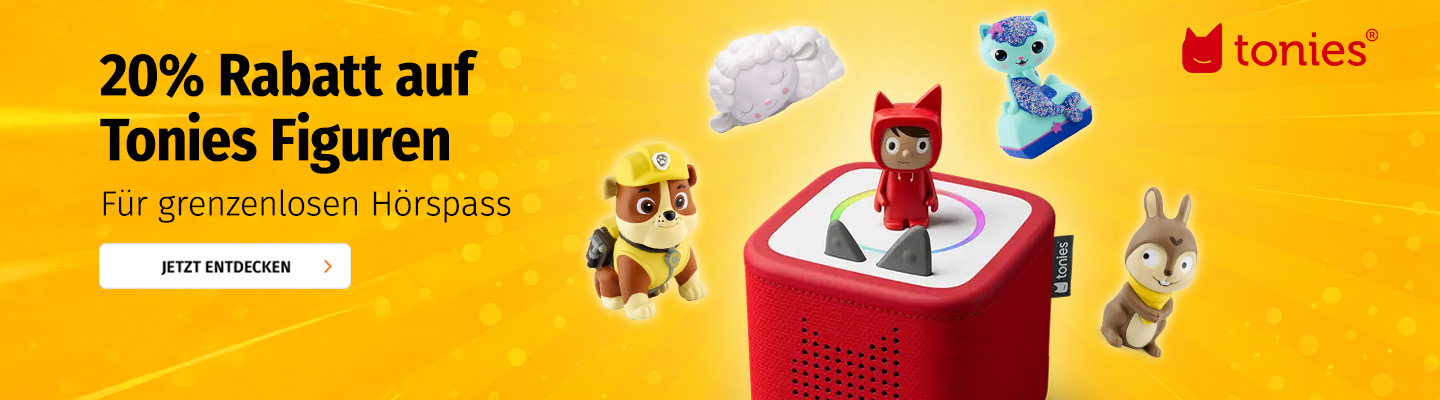 20% Rabatt auf Tonies Figuren für grenzenlosen Hörspass