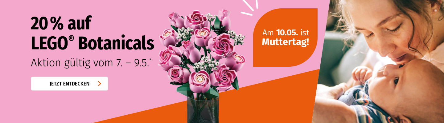 20% Rabatt auf LEGO Botanicals vom 07.05. bis 09.05.