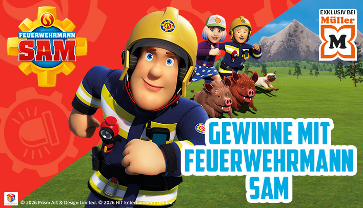 Mit Feuerwehrmann Sam tolle Preise gewinnen