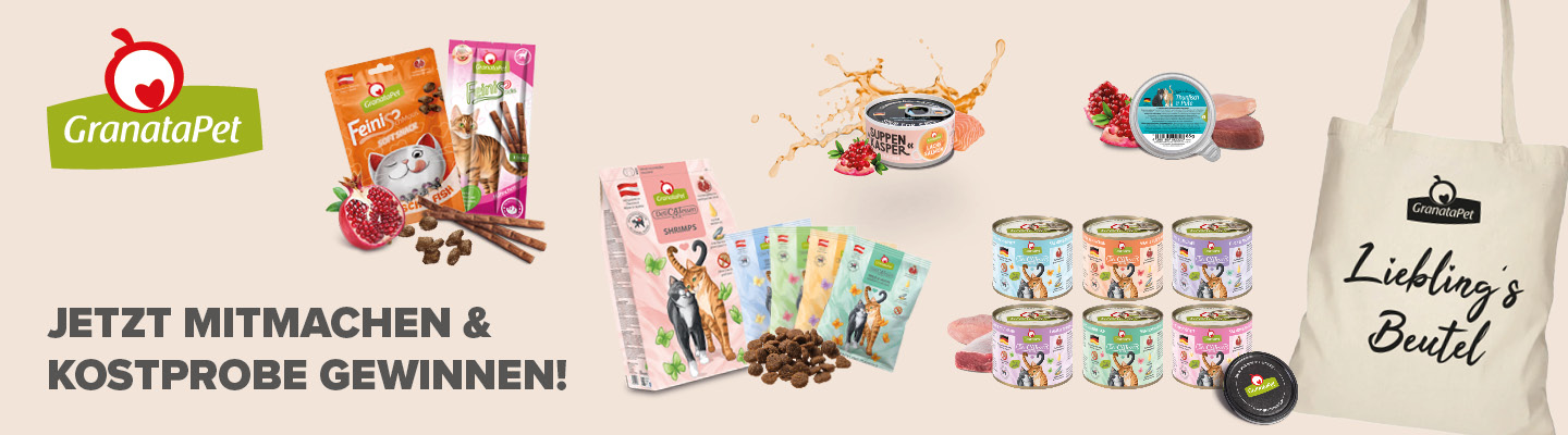 Jetzt mit GranataPet eine Kostprobe für Ihre Katze gewinnen