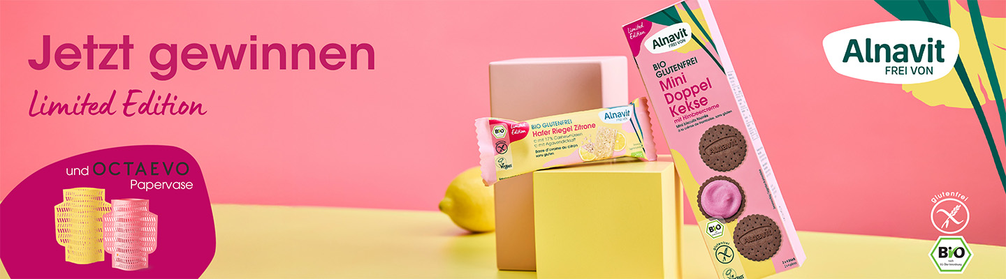 Gewinne 1 von 10 glutenfreien Frühlings-Paketen von Alnavit