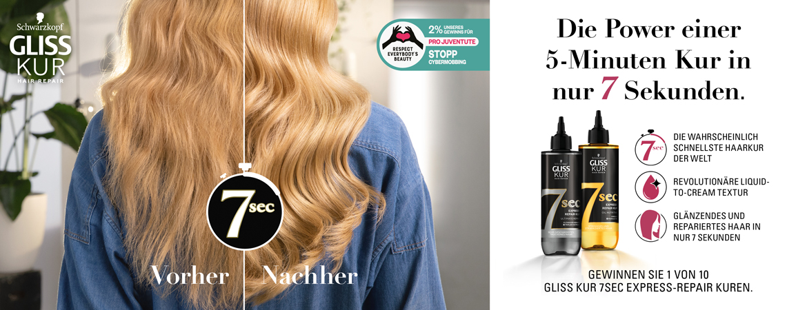 HECH23106_Gliss_Kur_7sec_Online_Banner_Mueller_gewinnspielcover_1170x450px_K1_72dpi-59602-2